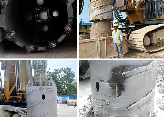 Rotary excavation pile engineering